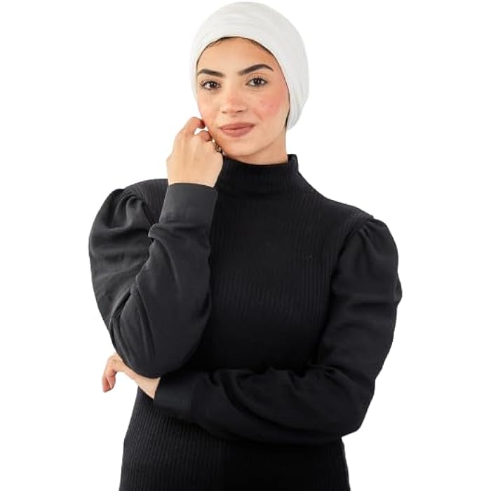 Tie Shop Women Knotted Cotton Turban OF00CO7683 - Free Size - Off White - Image 1